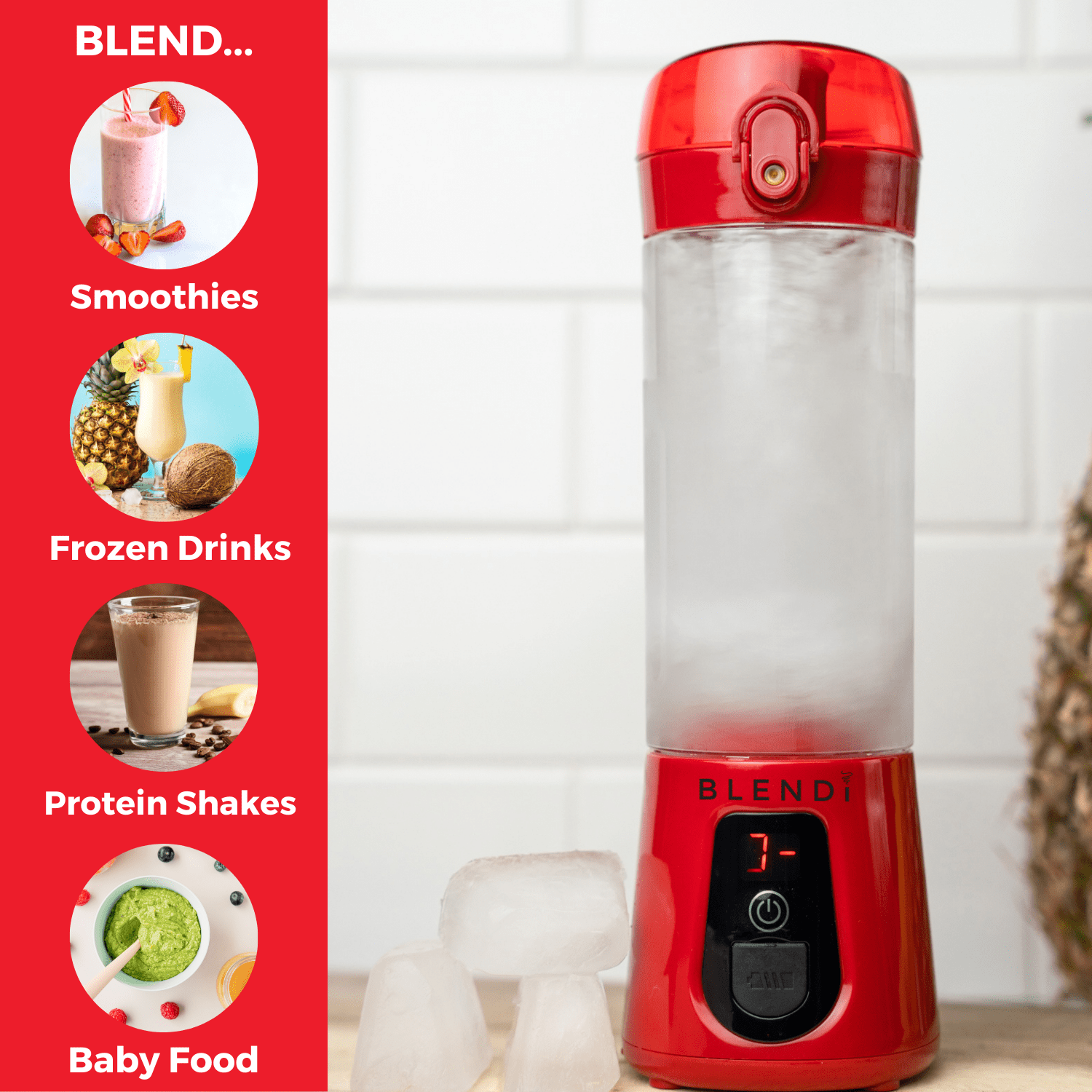 Pro+ Ice Crushing Portable Blender (17oz) - thewrightstore
