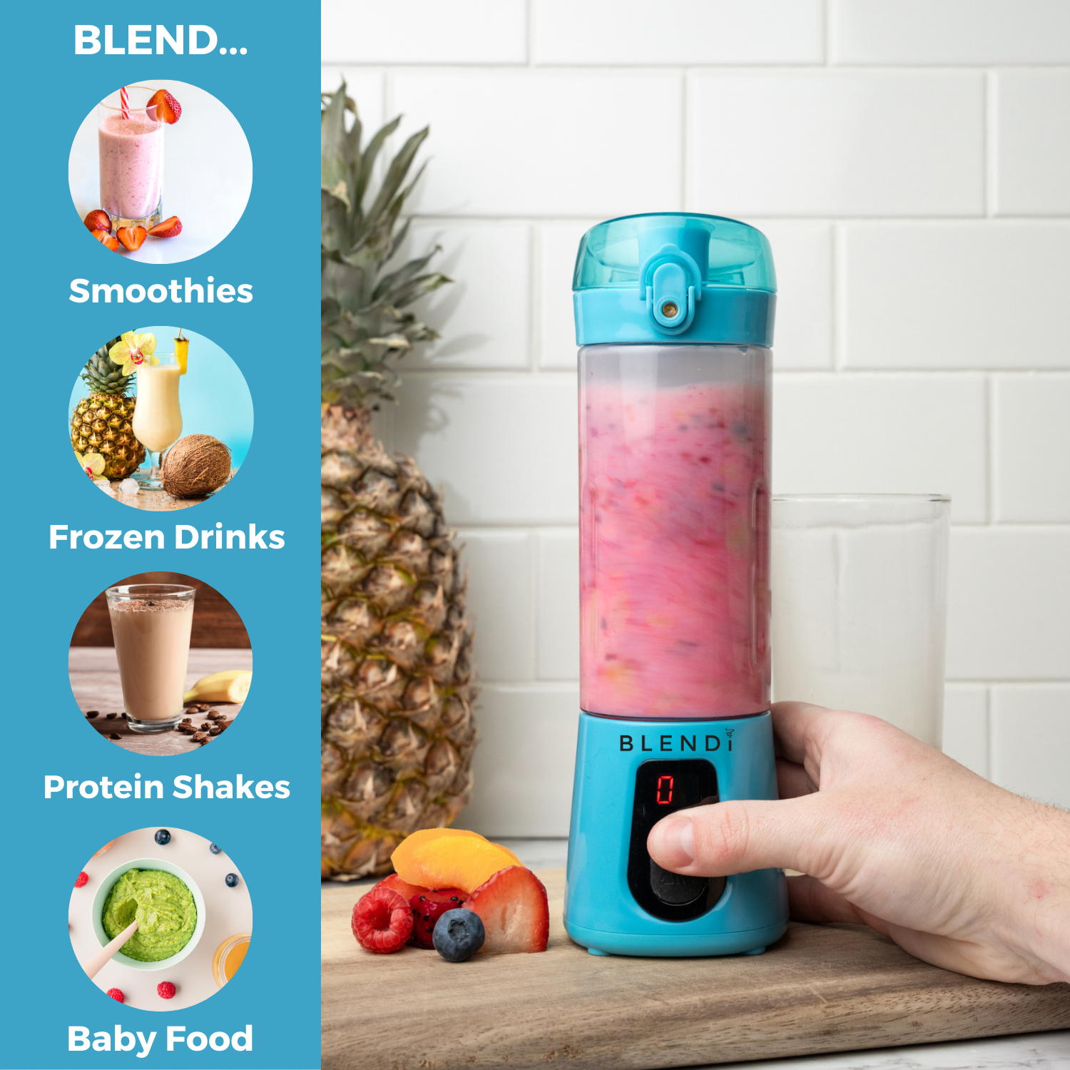 Pro+ Ice Crushing Portable Blender (17oz) - thewrightstore