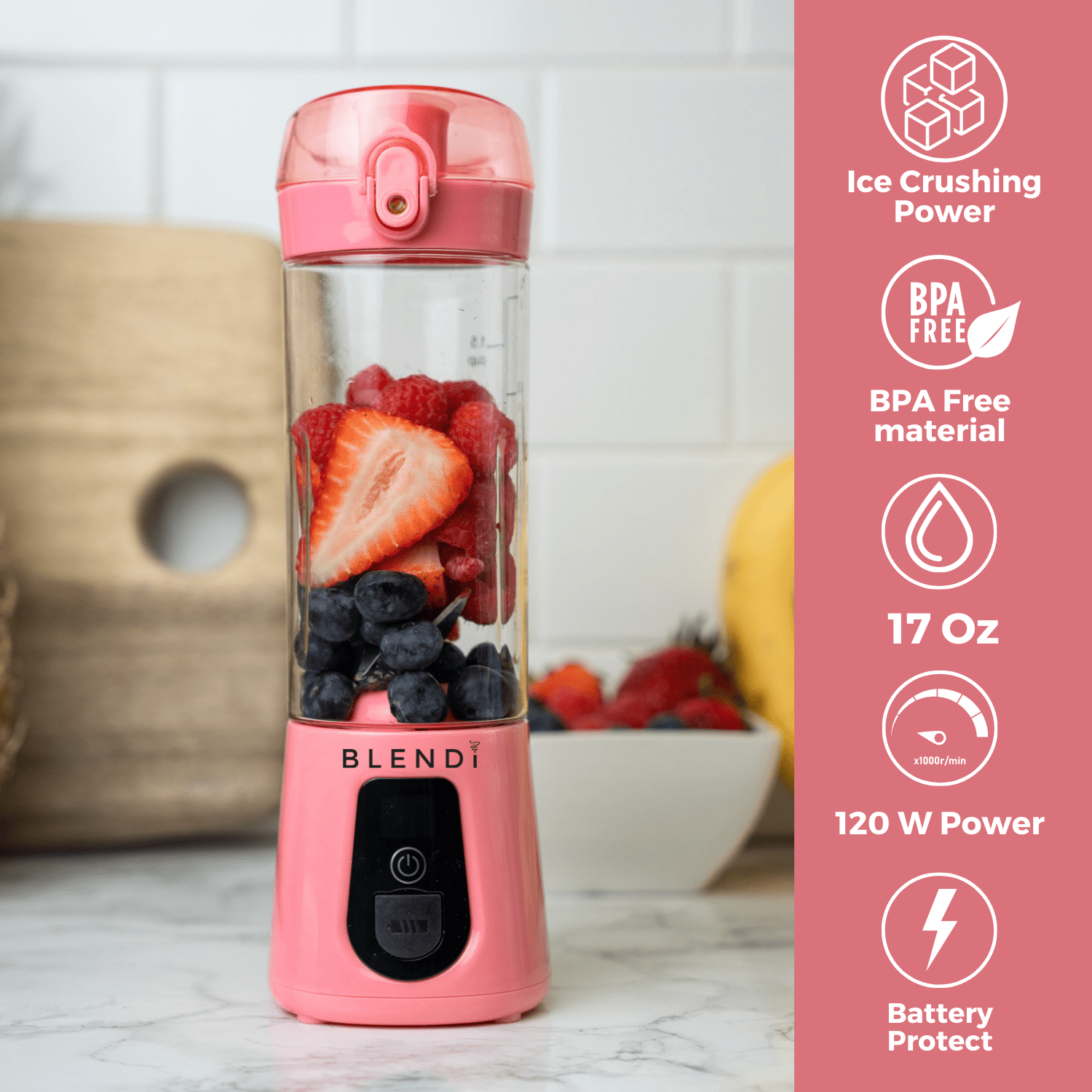 Pro+ Ice Crushing Portable Blender (17oz) - thewrightstore
