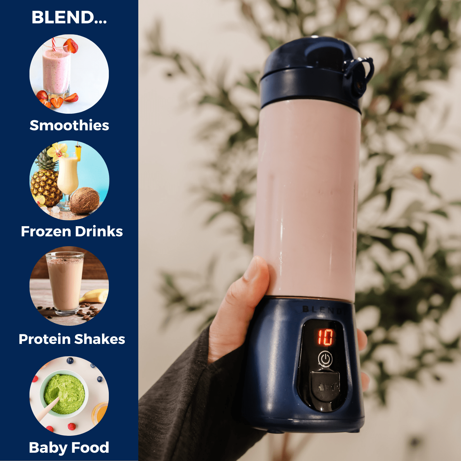 Pro+ Ice Crushing Portable Blender (17oz) - thewrightstore