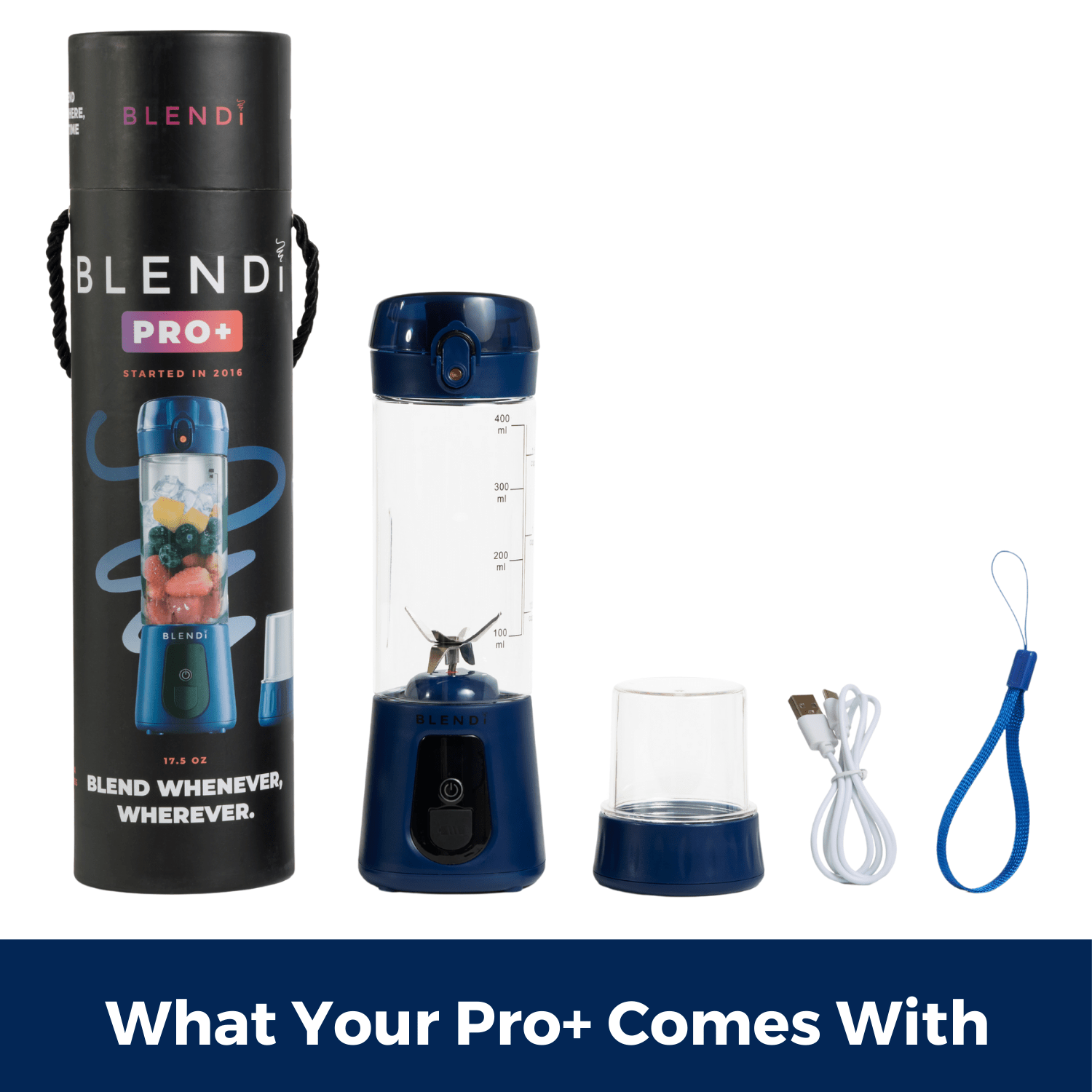 Pro+ Ice Crushing Portable Blender (17oz) - thewrightstore