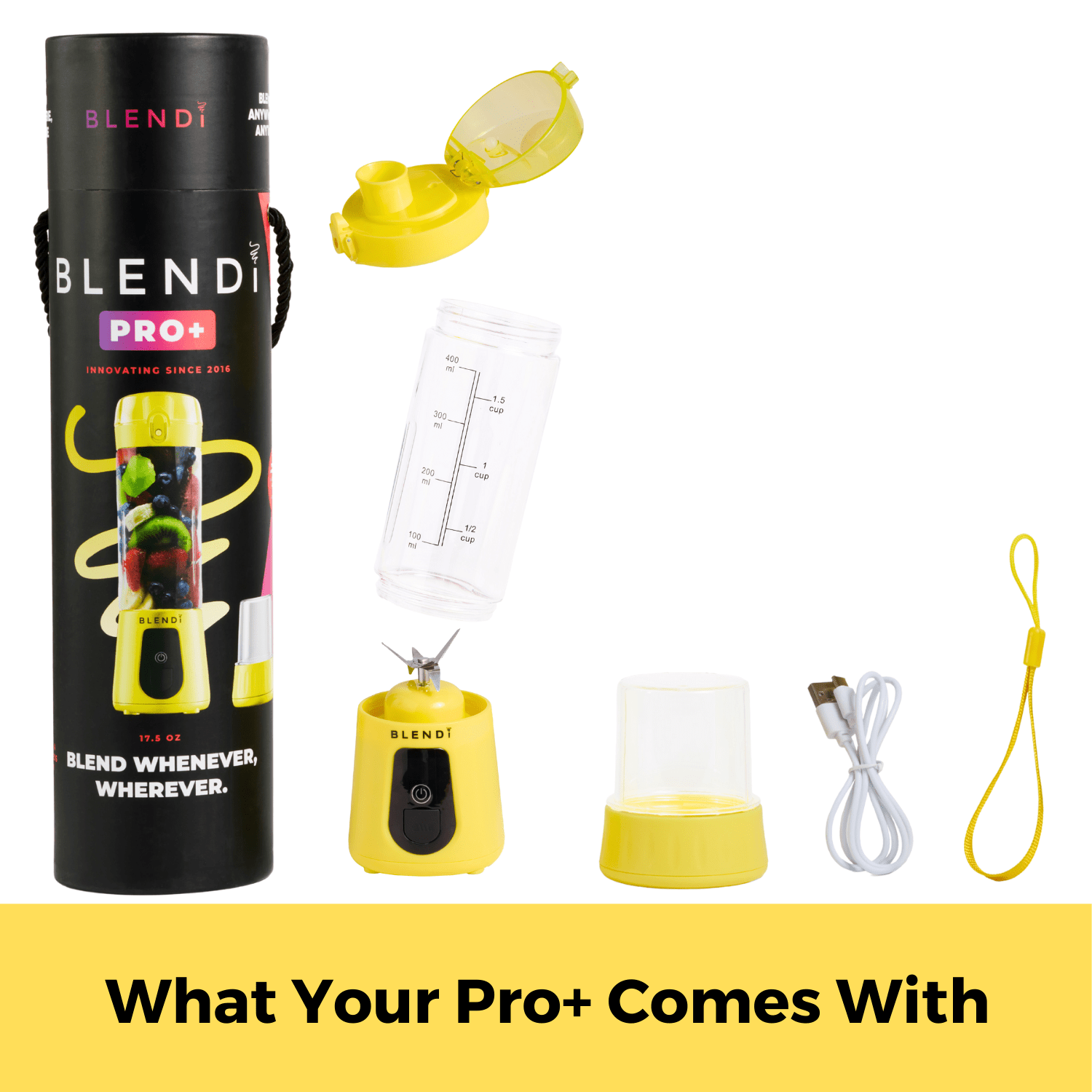 Pro+ Ice Crushing Portable Blender (17oz) - thewrightstore