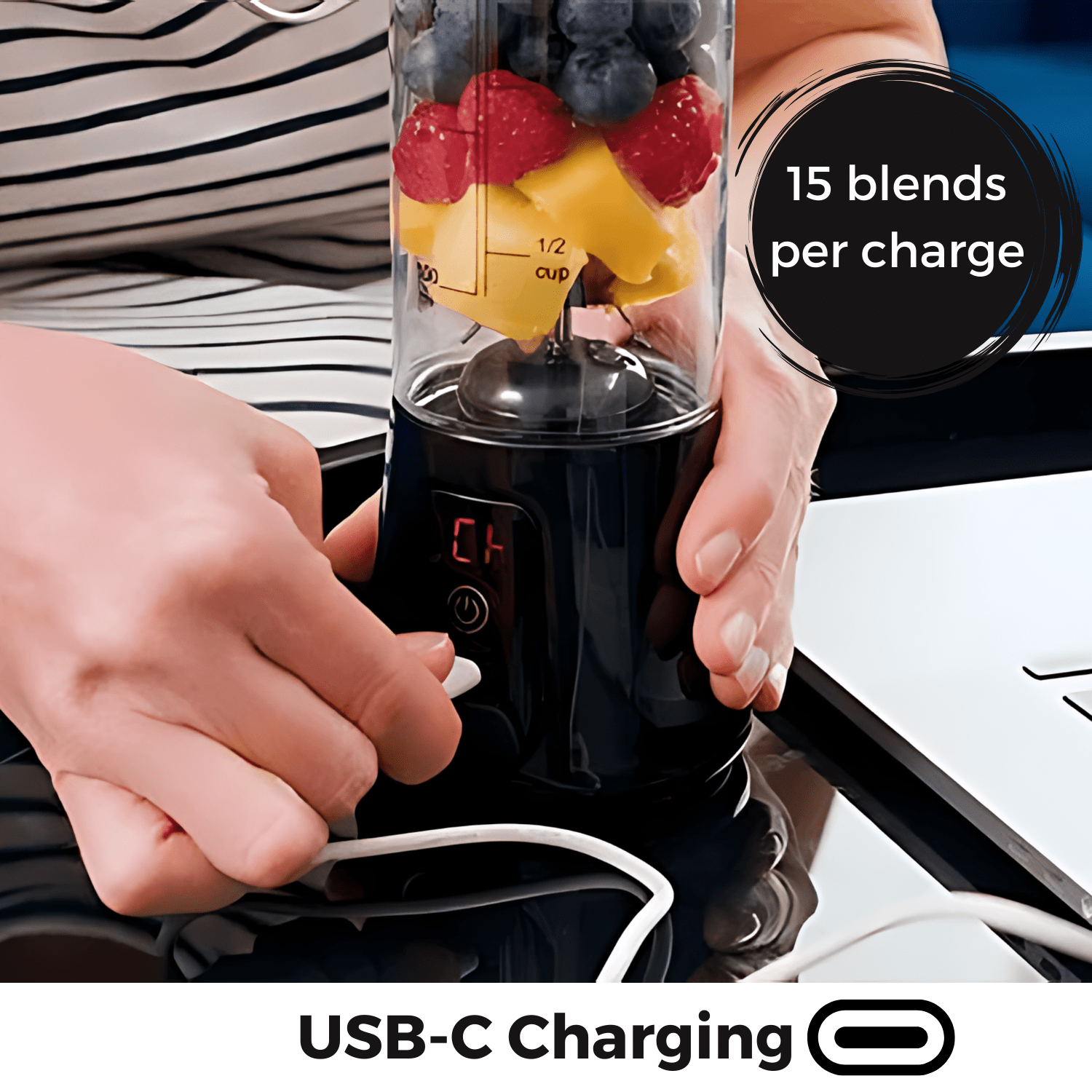 Pro+ Ice Crushing Portable Blender (17oz) - thewrightstore