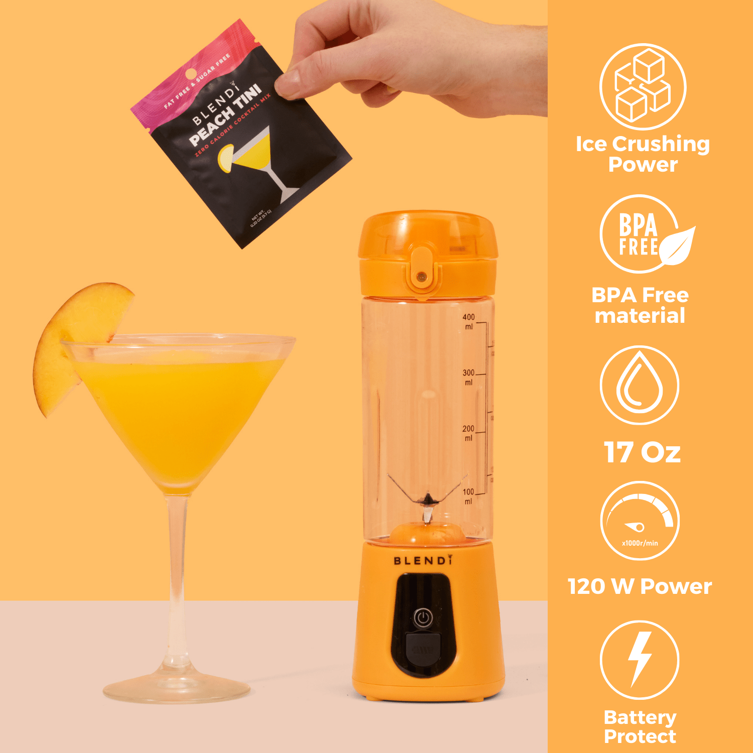 Pro+ Ice Crushing Portable Blender (17oz) - thewrightstore