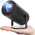 Projector 4K 1080P Support, Mini Projector Smart for Movie Projection Compatible with Phone - Black - thewrightstore