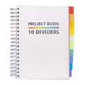 Pukka Pad B5 Subject Notebook with 10 Repositionable Dividers – 400 Perforated Pages of 80GSM Paper – 200 Sheets for School, Office, and Home – White, 7.48 x 9.84 Inches - thewrightstore