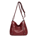 Purse for Women Soft PU Leather Multi Pockets Crossbody Shoulder Bag Lightweight Handbags Pocketbook - thewrightstore