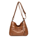 Purse for Women Soft PU Leather Multi Pockets Crossbody Shoulder Bag Lightweight Handbags Pocketbook - thewrightstore