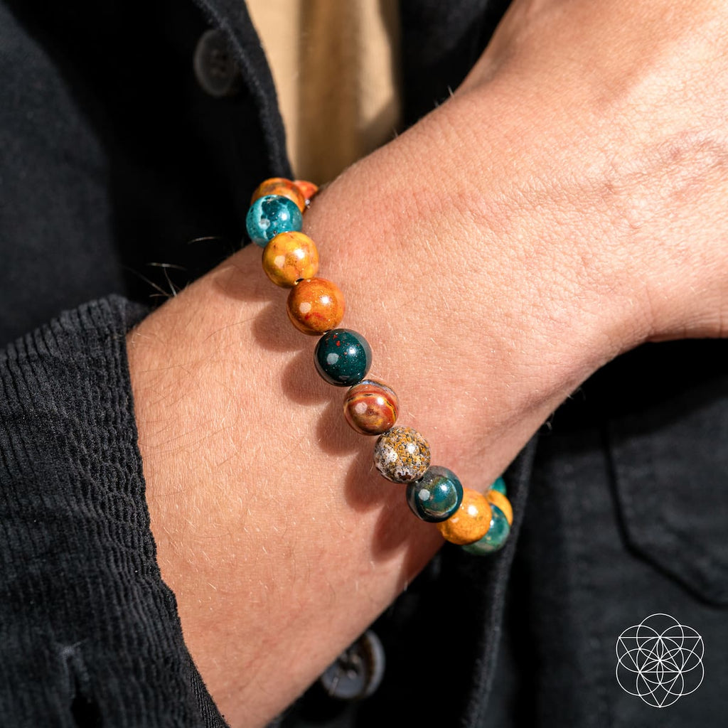 Quiet My Mind – Ocean Jasper Bracelet - thewrightstore