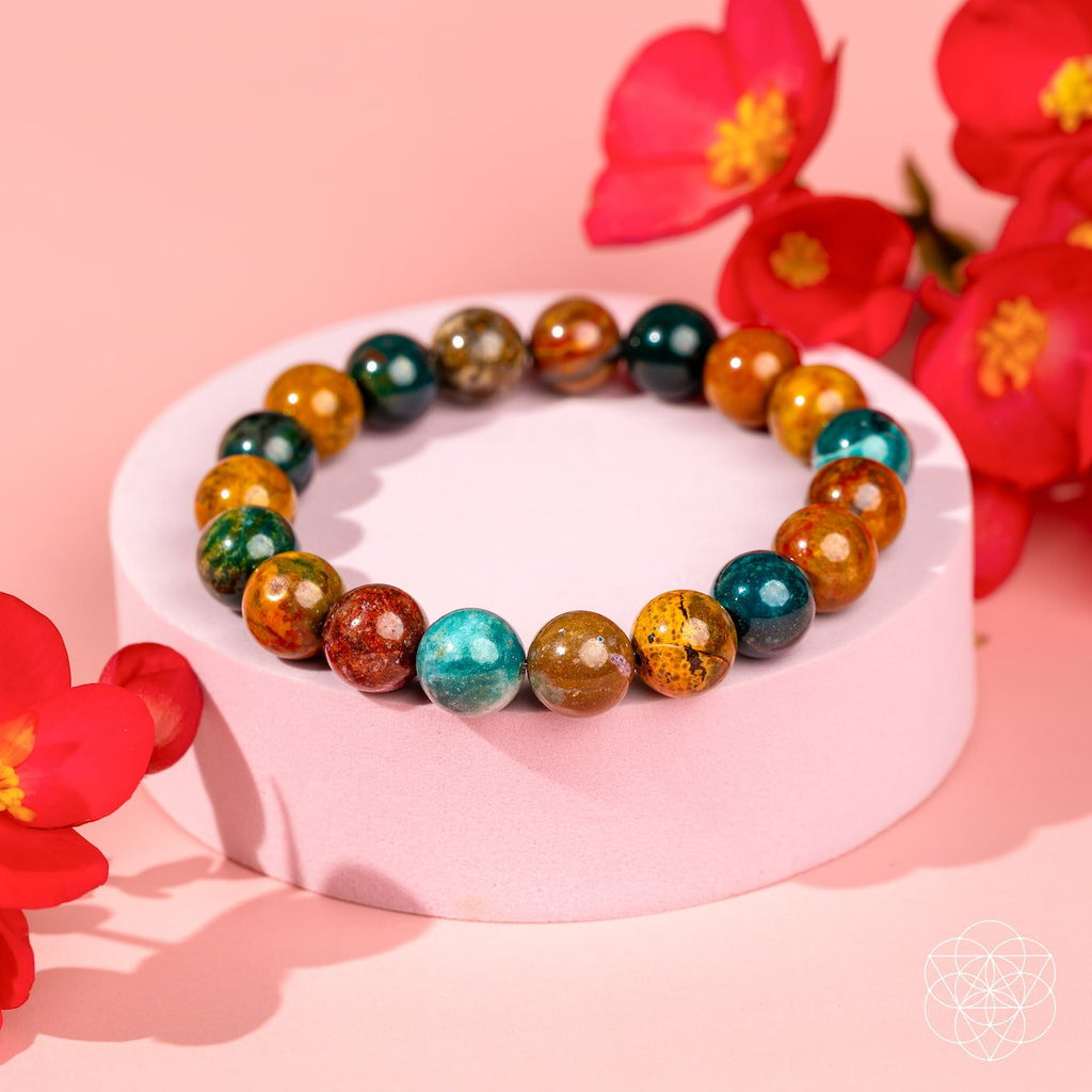 Quiet My Mind – Ocean Jasper Bracelet - thewrightstore