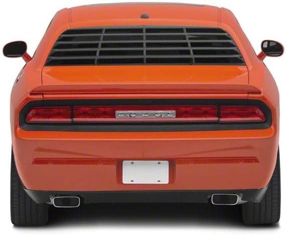 Rear Window Louvers - Retro Fastback Style ABS Cover with Lift-Off One-Piece Design and No-Drill Installation for 2008–2023 Dodge Challenger - thewrightstore