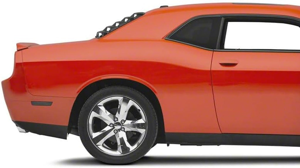 Rear Window Louvers - Retro Fastback Style ABS Cover with Lift-Off One-Piece Design and No-Drill Installation for 2008–2023 Dodge Challenger - thewrightstore