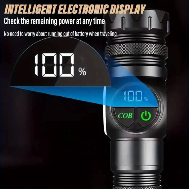 Rechargeable LED Flashlight with 5 Modes & Magnetic Base – Gift Box - thewrightstore