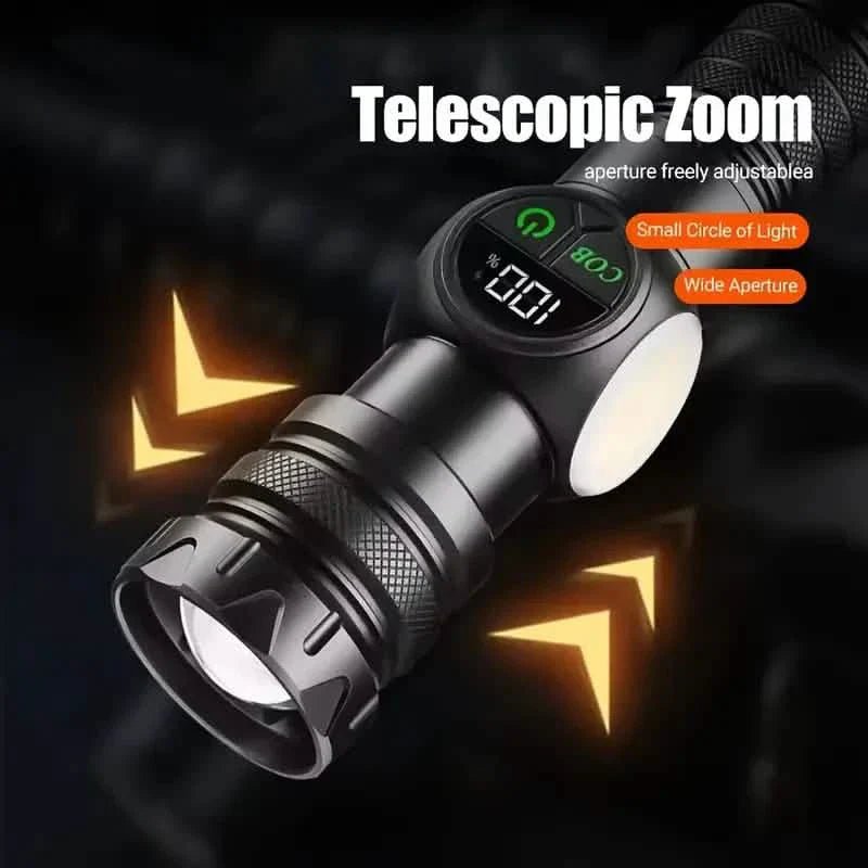 Rechargeable LED Flashlight with 5 Modes & Magnetic Base – Gift Box - thewrightstore