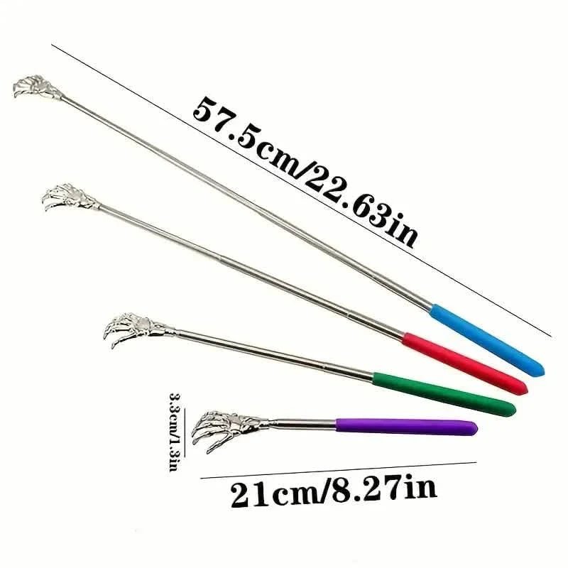 Retractable Back Itching Device – Stainless Steel Claw Massager for Relaxing the Back - thewrightstore