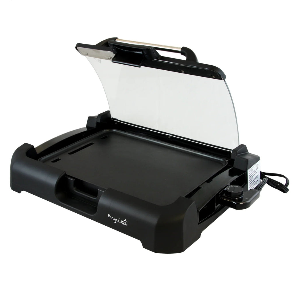 Reversible Indoor Grill and Griddle with Removable Glass Lid - thewrightstore