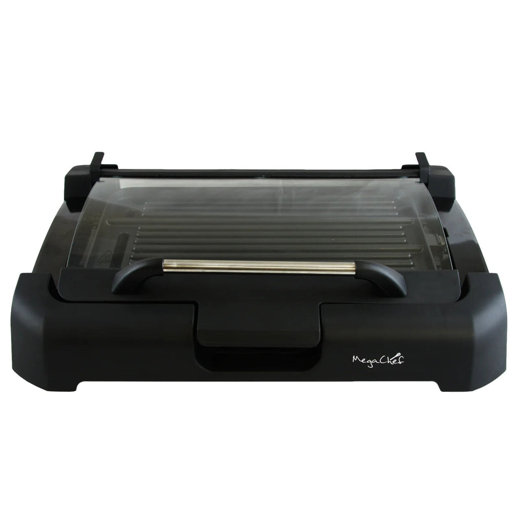 Reversible Indoor Grill and Griddle with Removable Glass Lid - thewrightstore