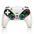 RGB Wireless Controller Compatible with PS5 and PC, Hall Effect Triggers, Programmable Buttons, Turbo Mode, Dual Vibration Gamepad - thewrightstore