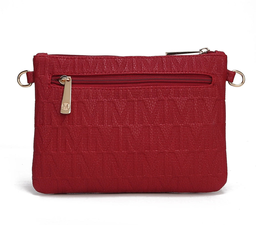 Roonie Signature Women'S Crossbody Bag, Vegan Leather Wristlet Purses and Handbag by Mia K - Black - thewrightstore