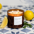 Rosemary + Lemon - Signature 3 - Wick Candle - thewrightstore