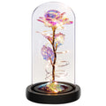 Roses Gifts for Women, Mom Birthday Gifts, Colorful Artificial Flower Rose Light Gift in a Glass Dome, Gifts for Daughter Women Mom Rose Gifts for Mothers Day, Valentines Day, Anniversary - thewrightstore