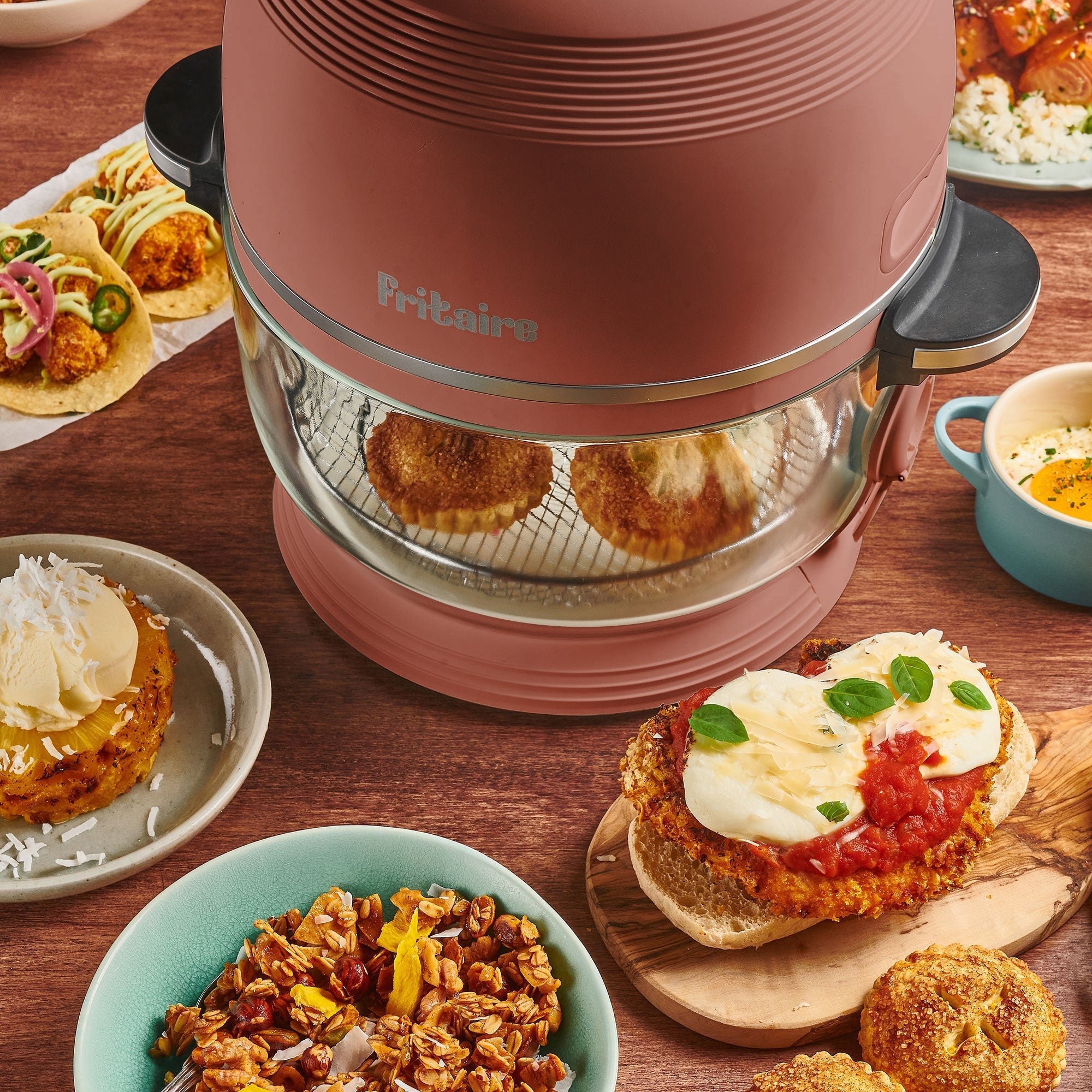Self - Cleaning Air Fryer™ & Non - Toxic Air Fryer™ - Mauve Rose - thewrightstore