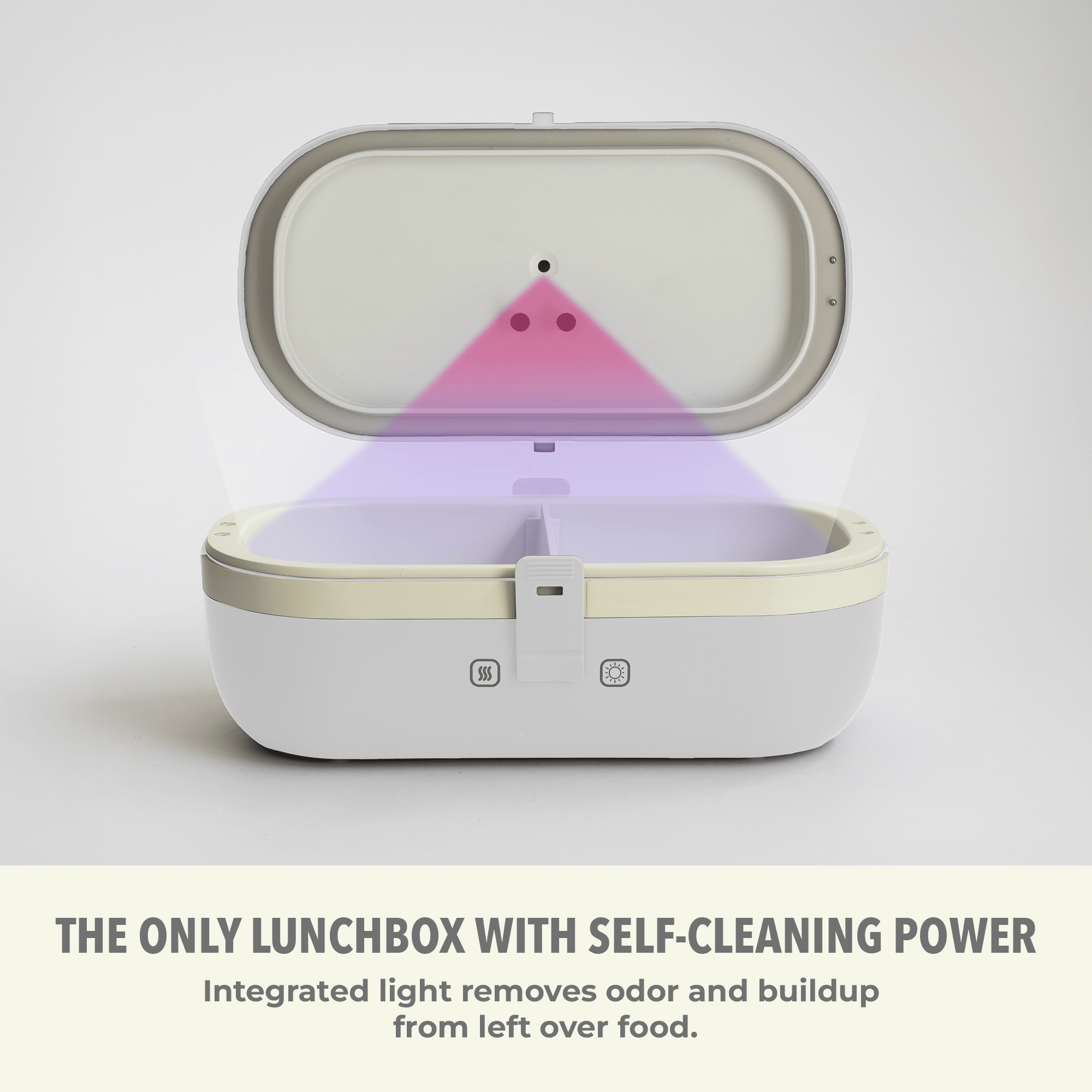 Self - Heating Lunch Box With USB - C Cord and UV LIGHT SANITIZER - thewrightstore