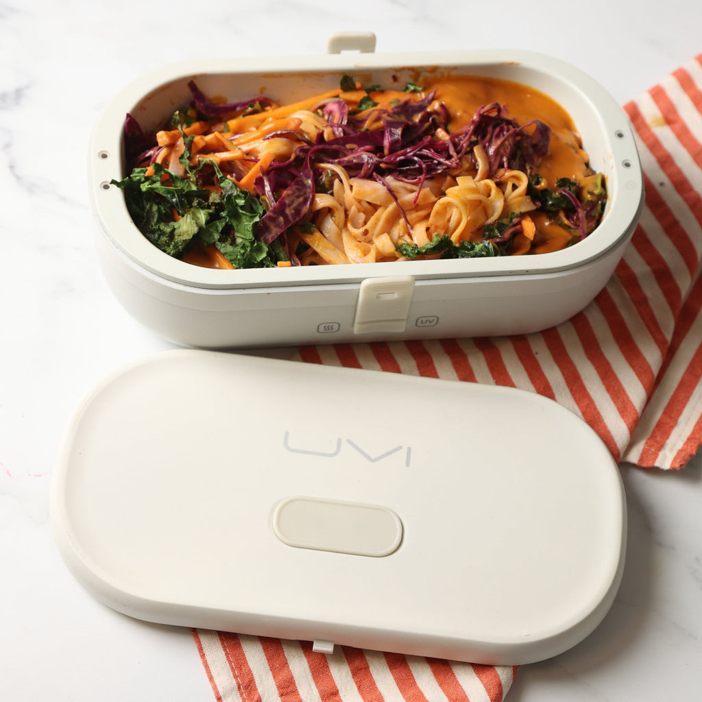 Self - Heating Lunch Box With USB - C Cord and UV LIGHT SANITIZER - thewrightstore