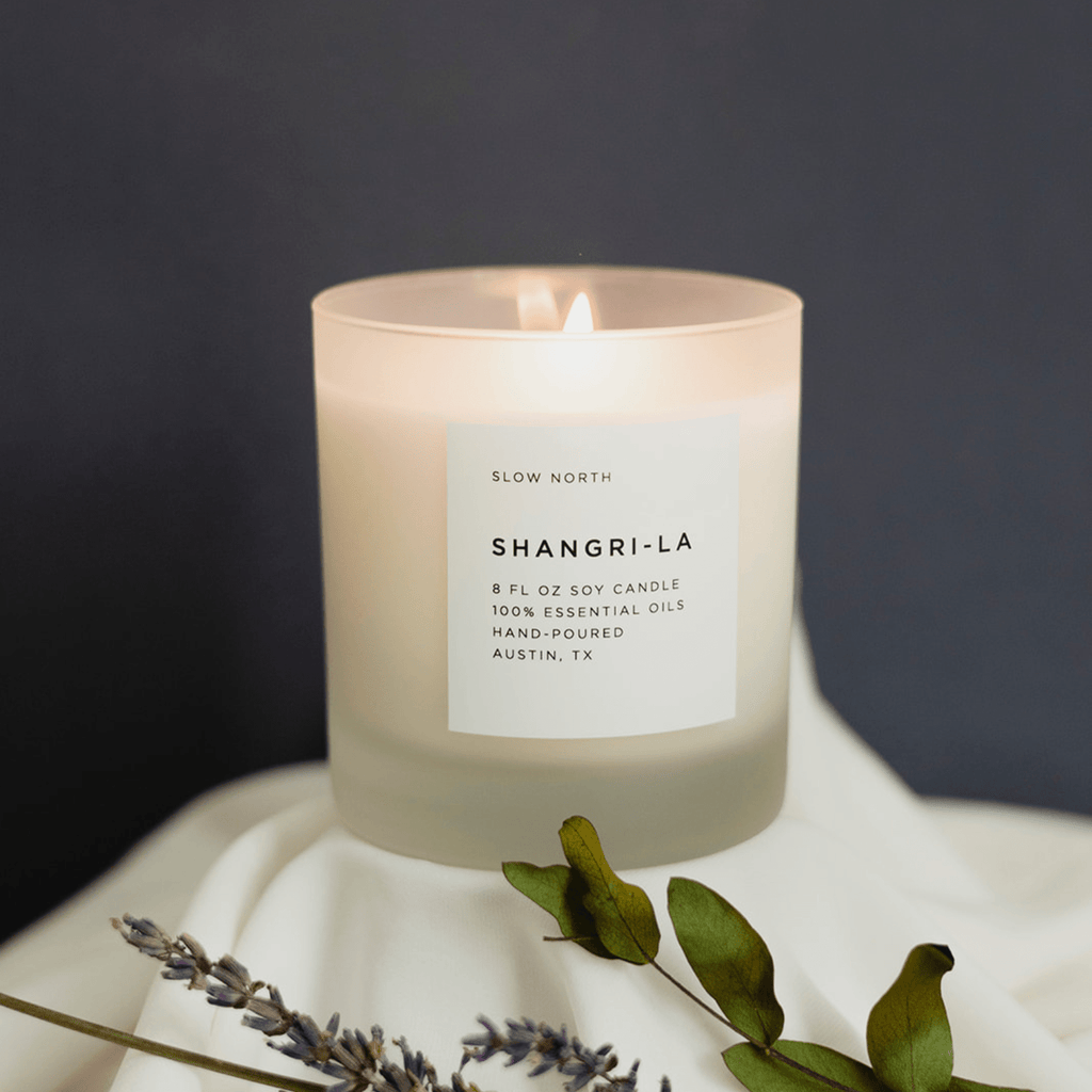 Shangri - La - Signature Candle (Eucalyptus + Lavender + Lemongrass) - thewrightstore