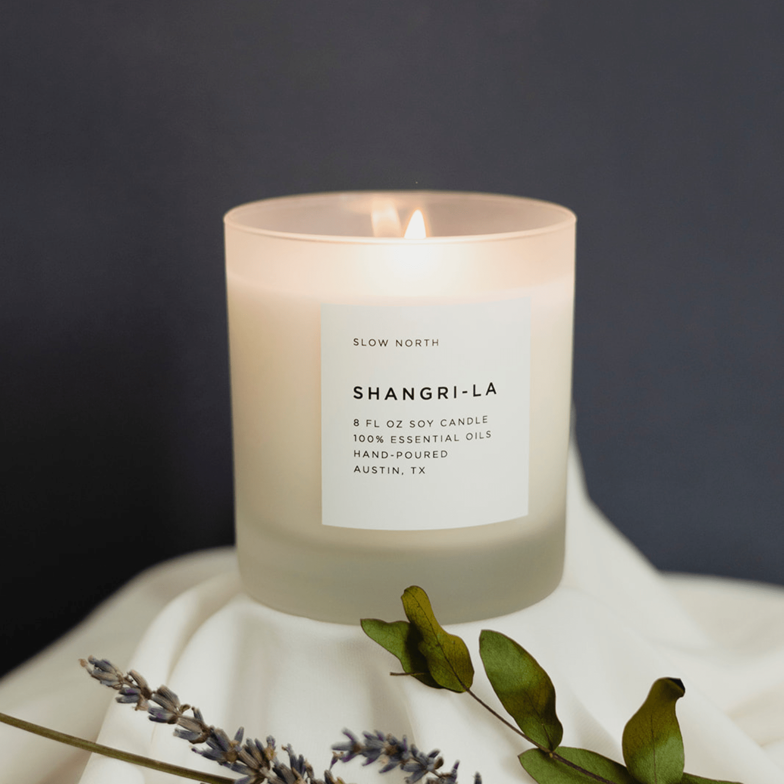 Shangri - La - Signature Candle (Eucalyptus + Lavender + Lemongrass) - thewrightstore