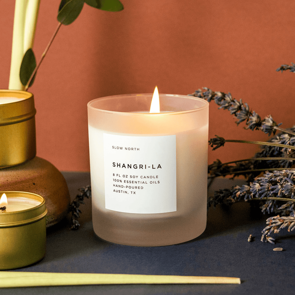Shangri - La - Signature Candle (Eucalyptus + Lavender + Lemongrass) - thewrightstore