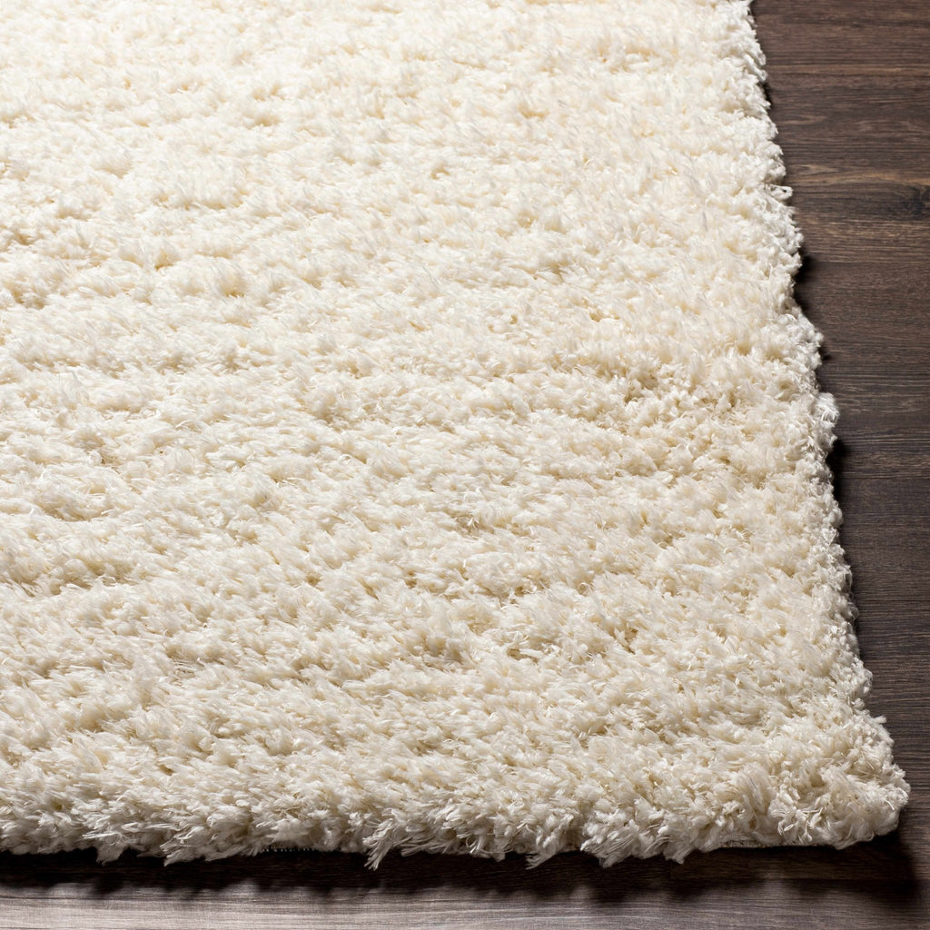 Siari Solid Cream Plush Rug - thewrightstore