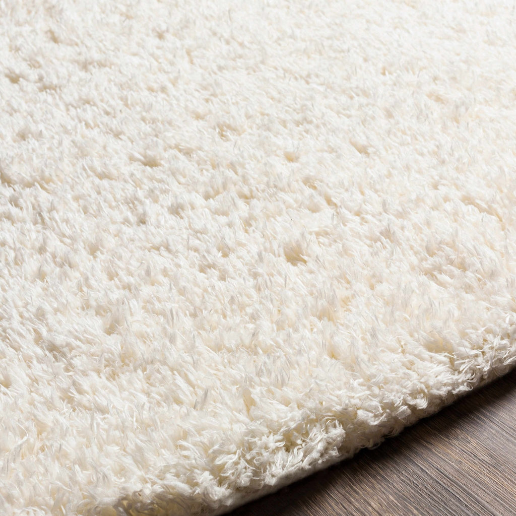 Siari Solid Cream Plush Rug - thewrightstore
