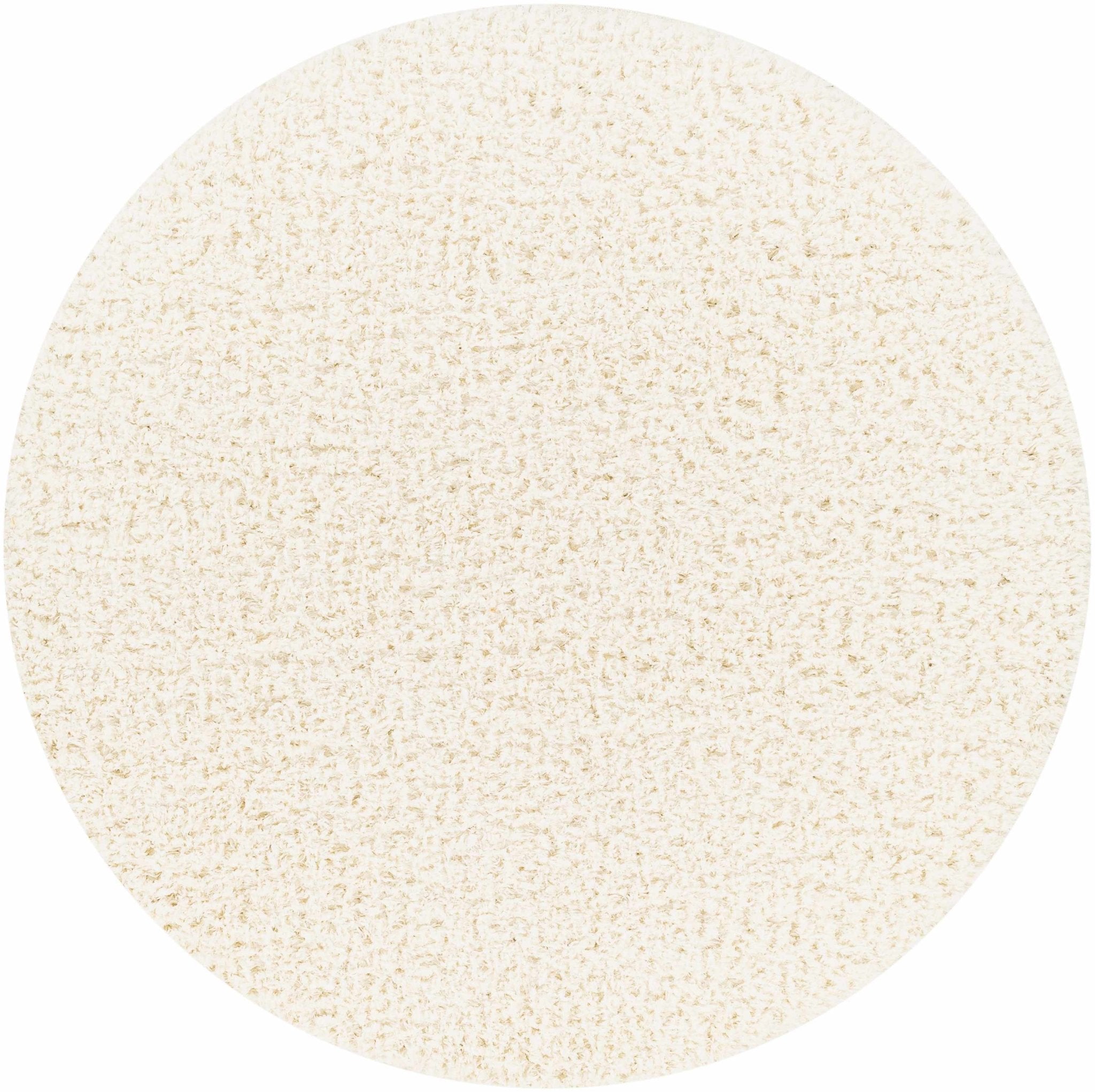 Siari Solid Cream Plush Rug - thewrightstore