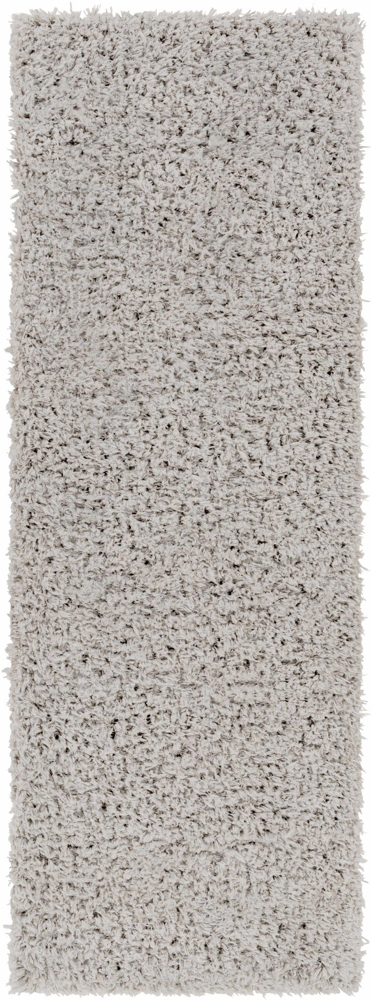 Siari Solid Medium Gray Shag Rug - thewrightstore