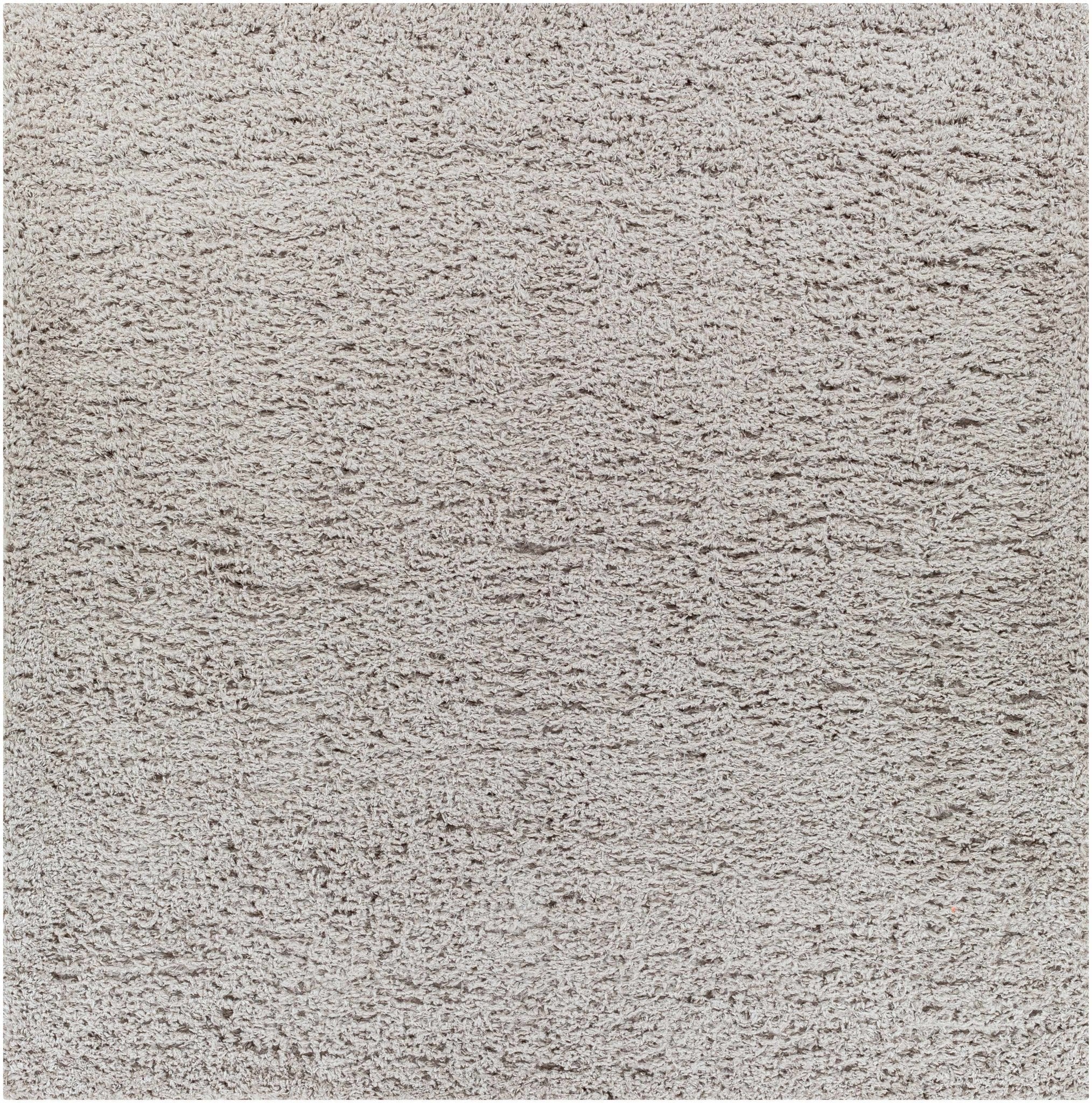 Siari Solid Medium Gray Shag Rug - thewrightstore