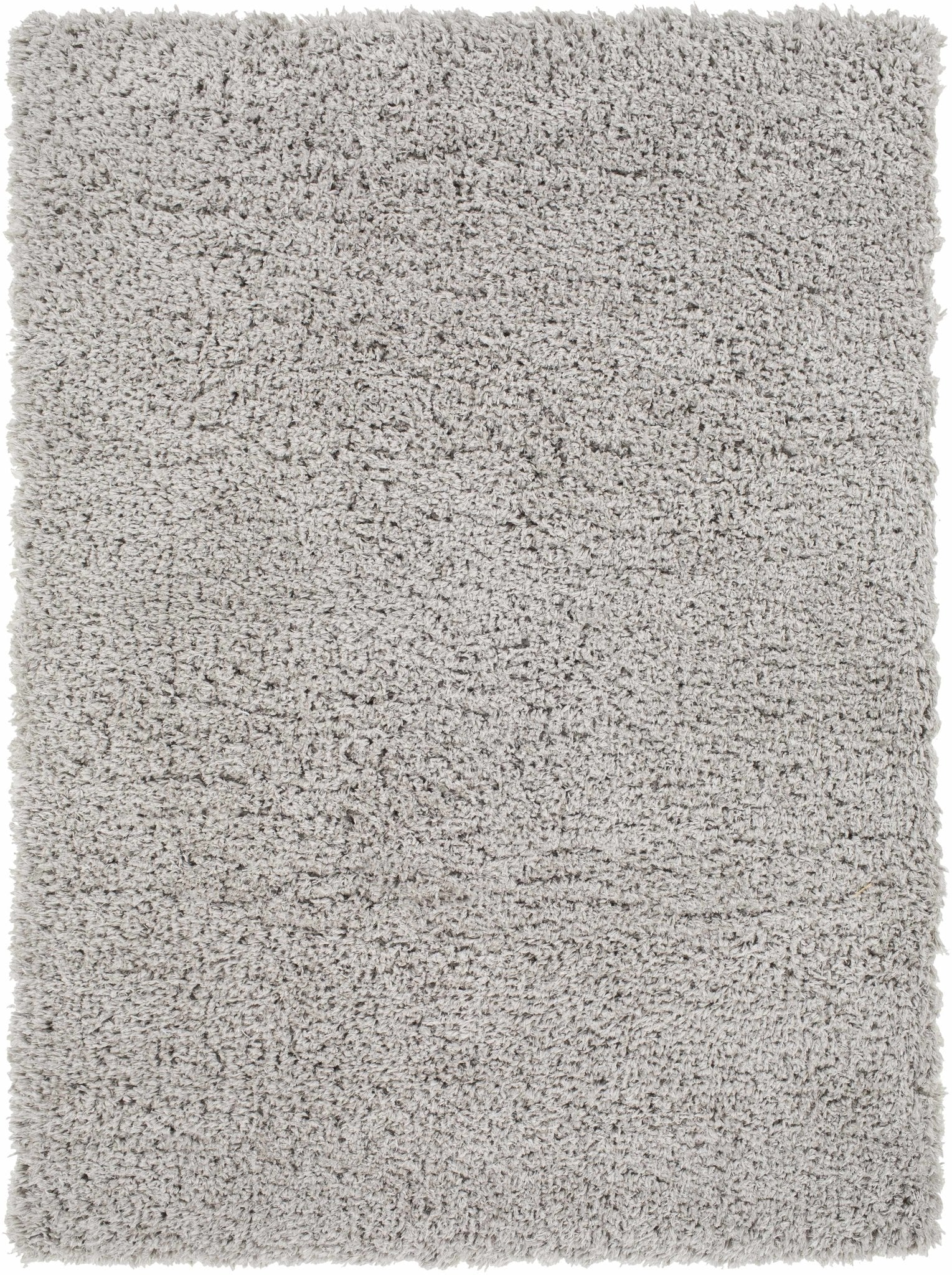 Siari Solid Medium Gray Shag Rug - thewrightstore