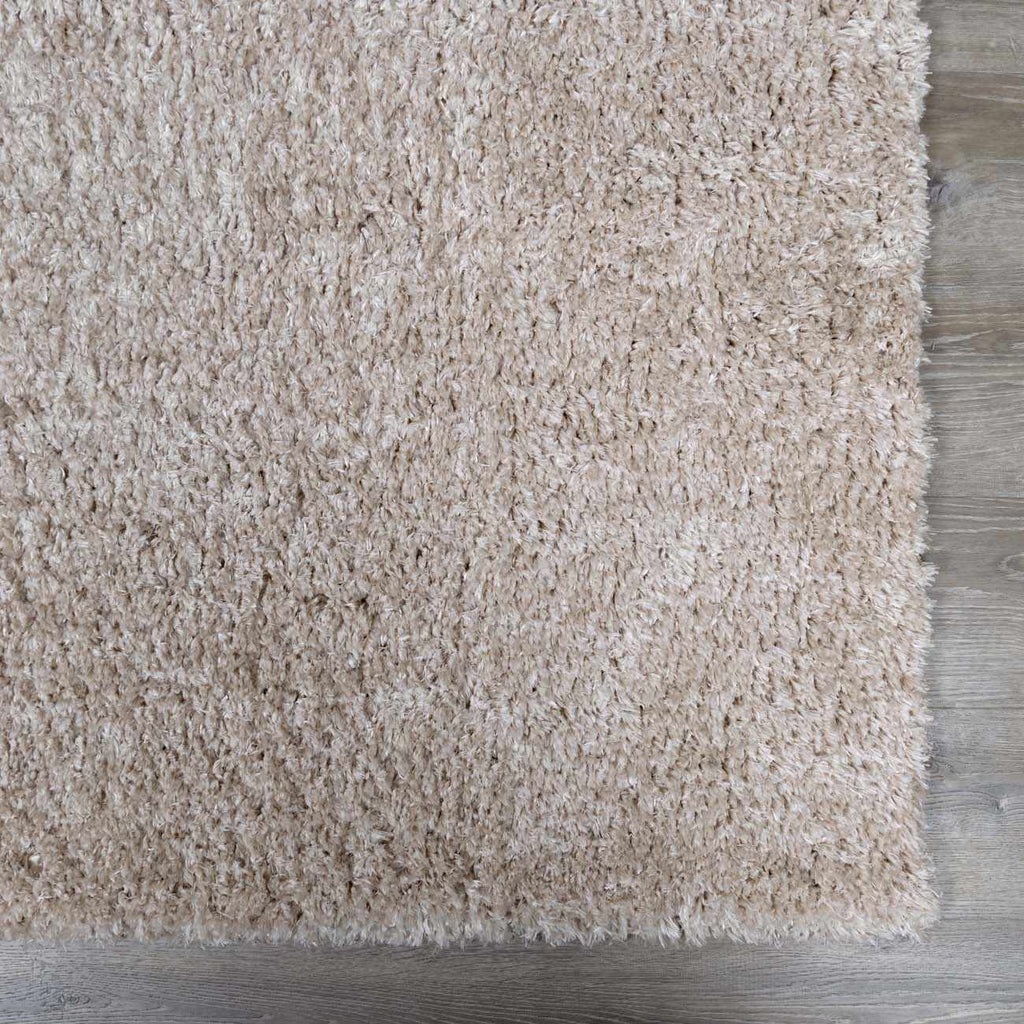 Siari Solid Oatmeal Shag Rug - thewrightstore