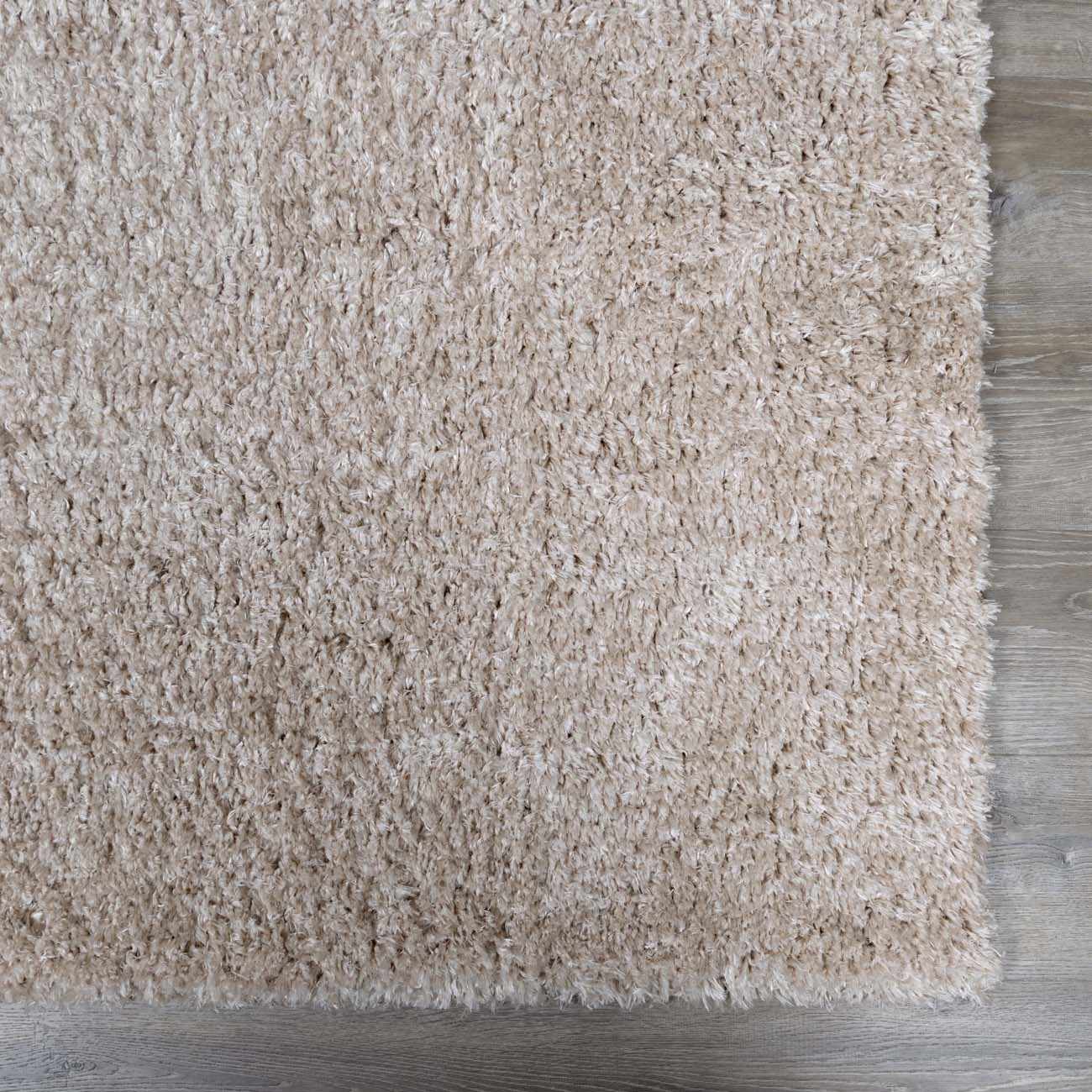 Siari Solid Oatmeal Shag Rug - thewrightstore