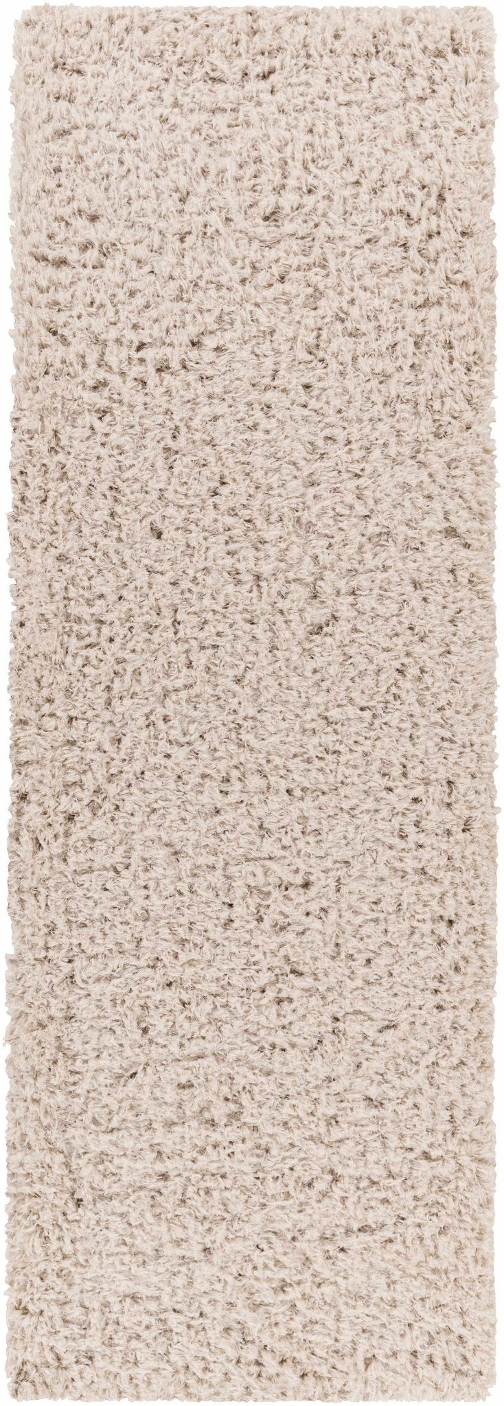 Siari Solid Oatmeal Shag Rug - thewrightstore