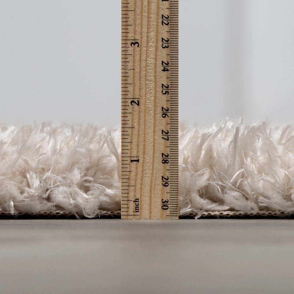 Siari Solid Oatmeal Shag Rug - thewrightstore