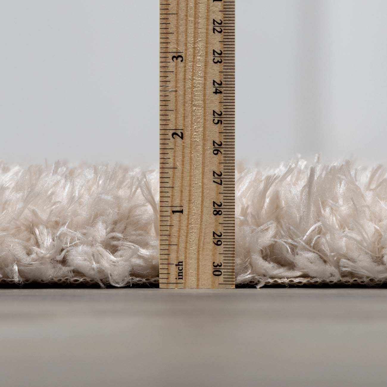 Siari Solid Oatmeal Shag Rug - thewrightstore
