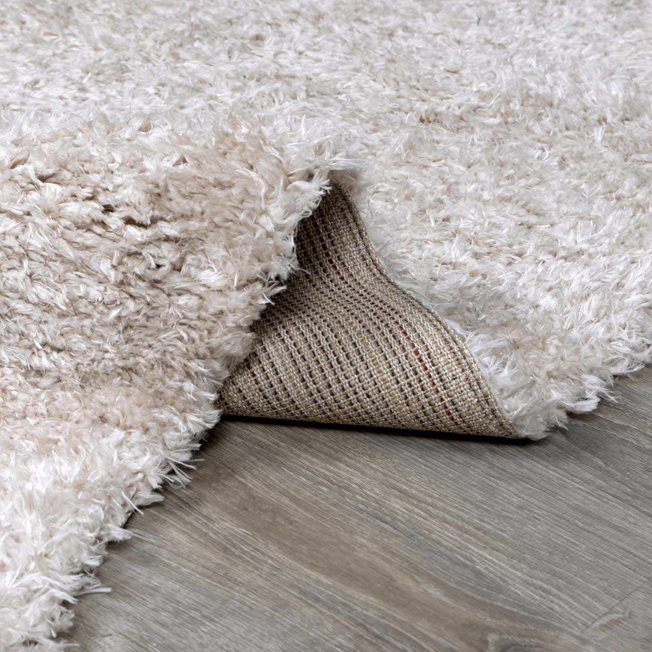 Siari Solid Oatmeal Shag Rug - thewrightstore