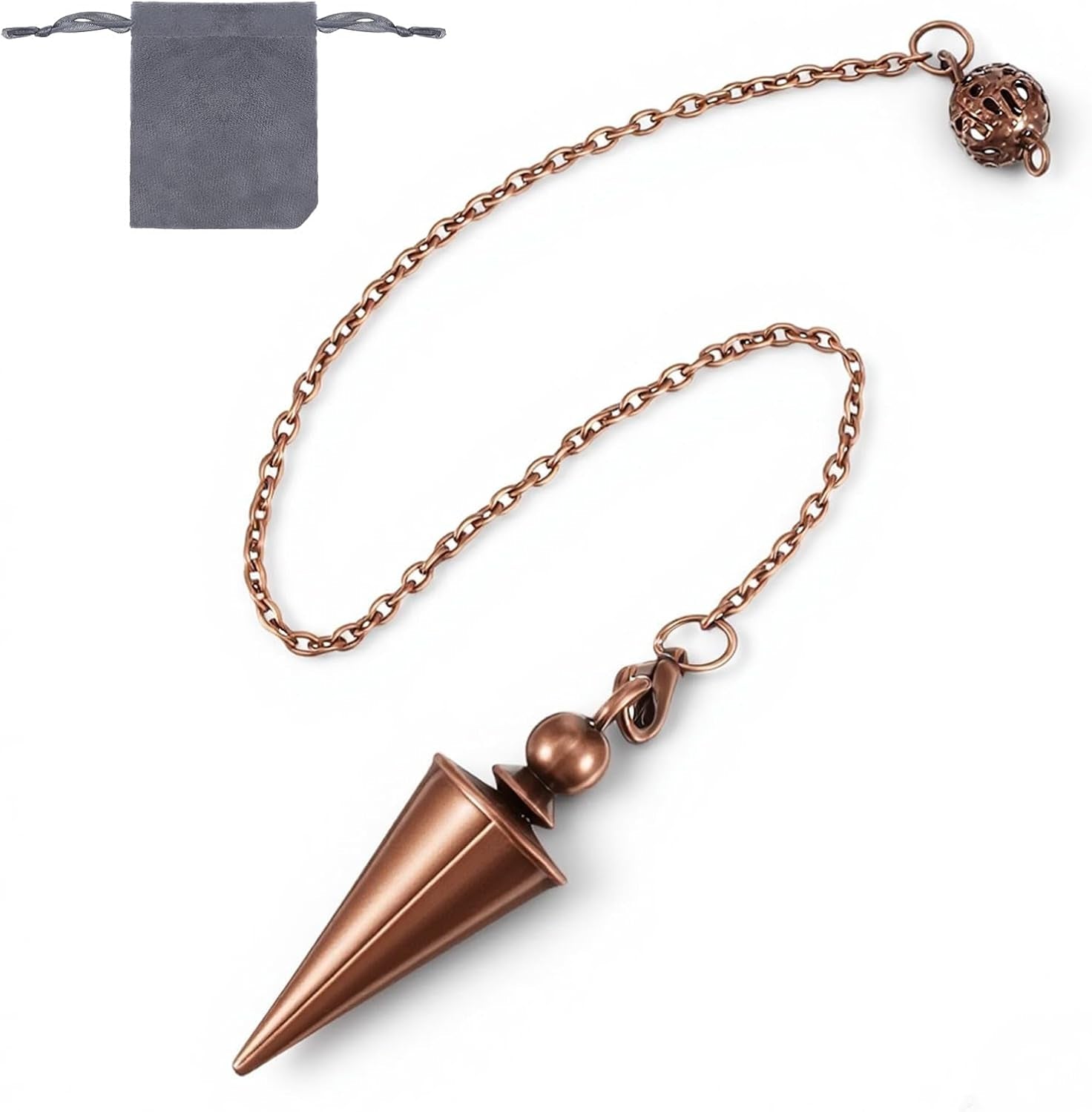 Sibba Copper Healing Pendulum for Spiritual Divination and Reiki Balance Guidance - thewrightstore