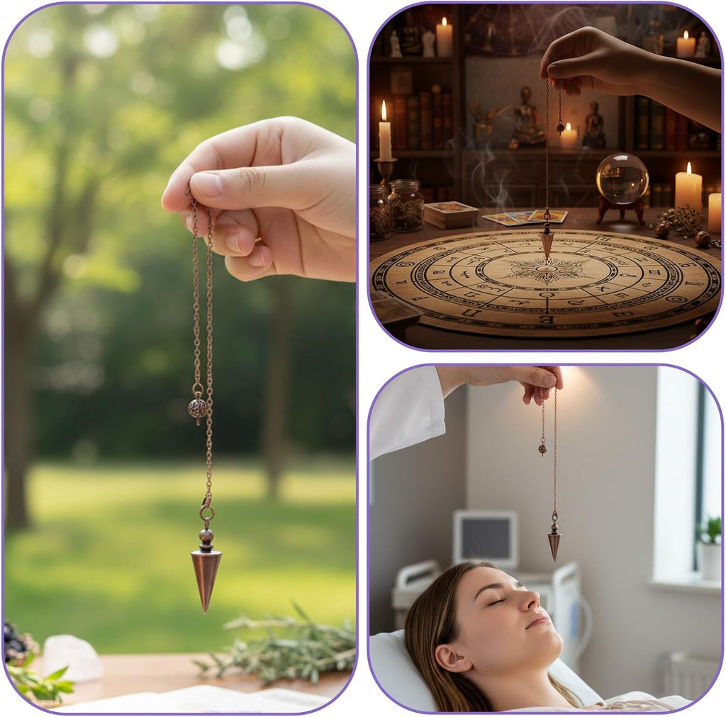 Sibba Copper Healing Pendulum for Spiritual Divination and Reiki Balance Guidance - thewrightstore