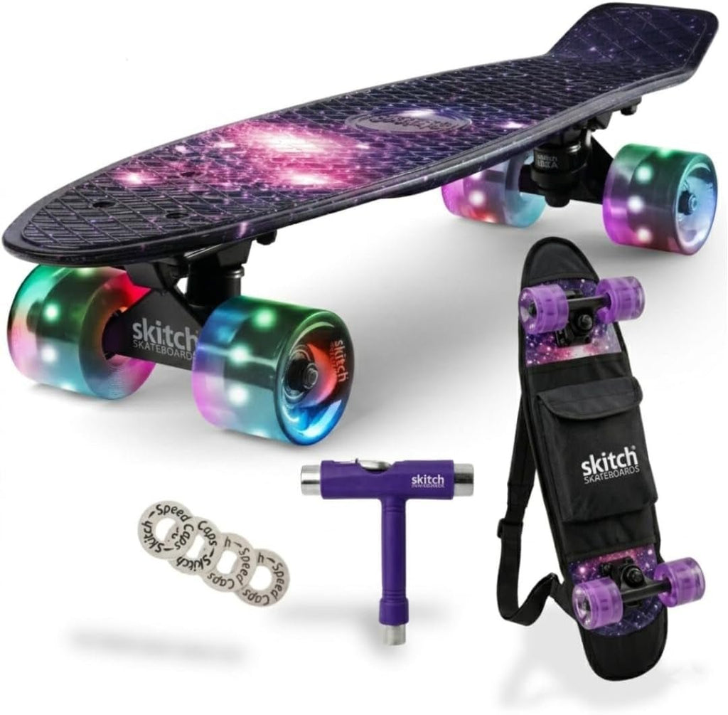 Skateboards for Kids, Teens and Adults | Premium Skateboard Gift Set for Beginners and Pros Complete with Mini Cruiser Board + Skateboard Backpack + Video Course + Speed Control + Skate Tool - thewrightstore