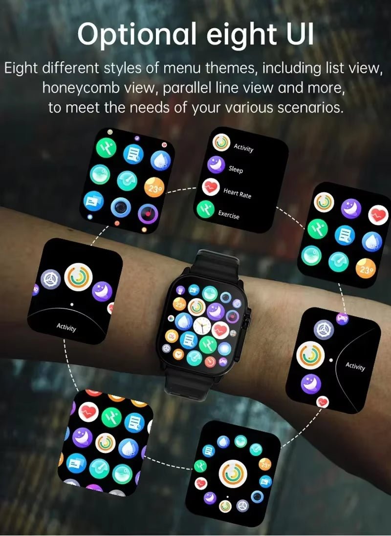 Smart Watch Bluetooth Talk Smartwatch Message Alert Heart Rate Monitor Sports Watch for Android IOS Men Women - thewrightstore