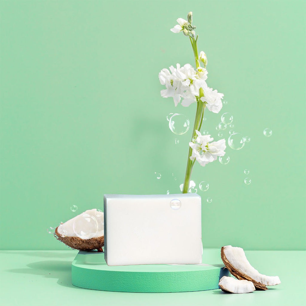 Solid Coconut Soap Dish Bar - thewrightstore