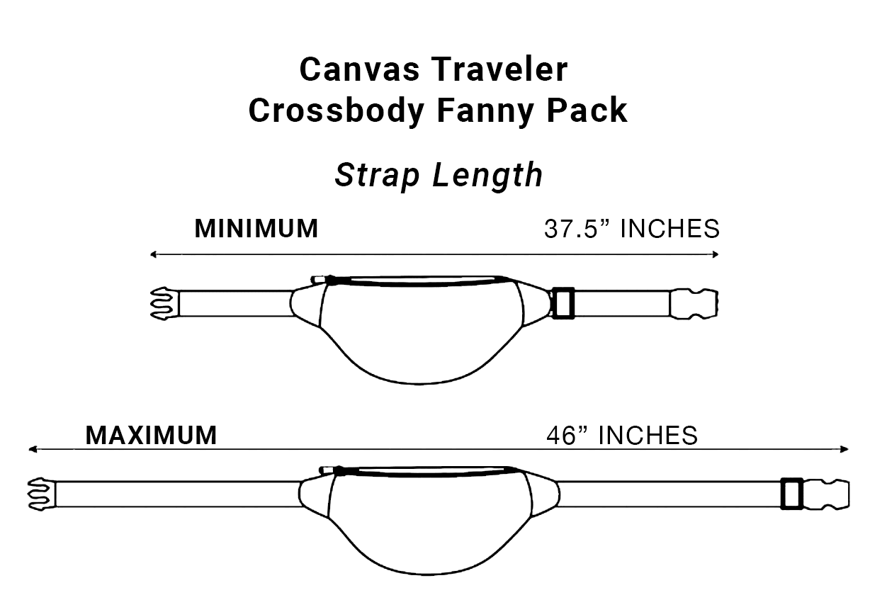 SYB Cross Body Fanny Pack - Canvas Traveler - thewrightstore