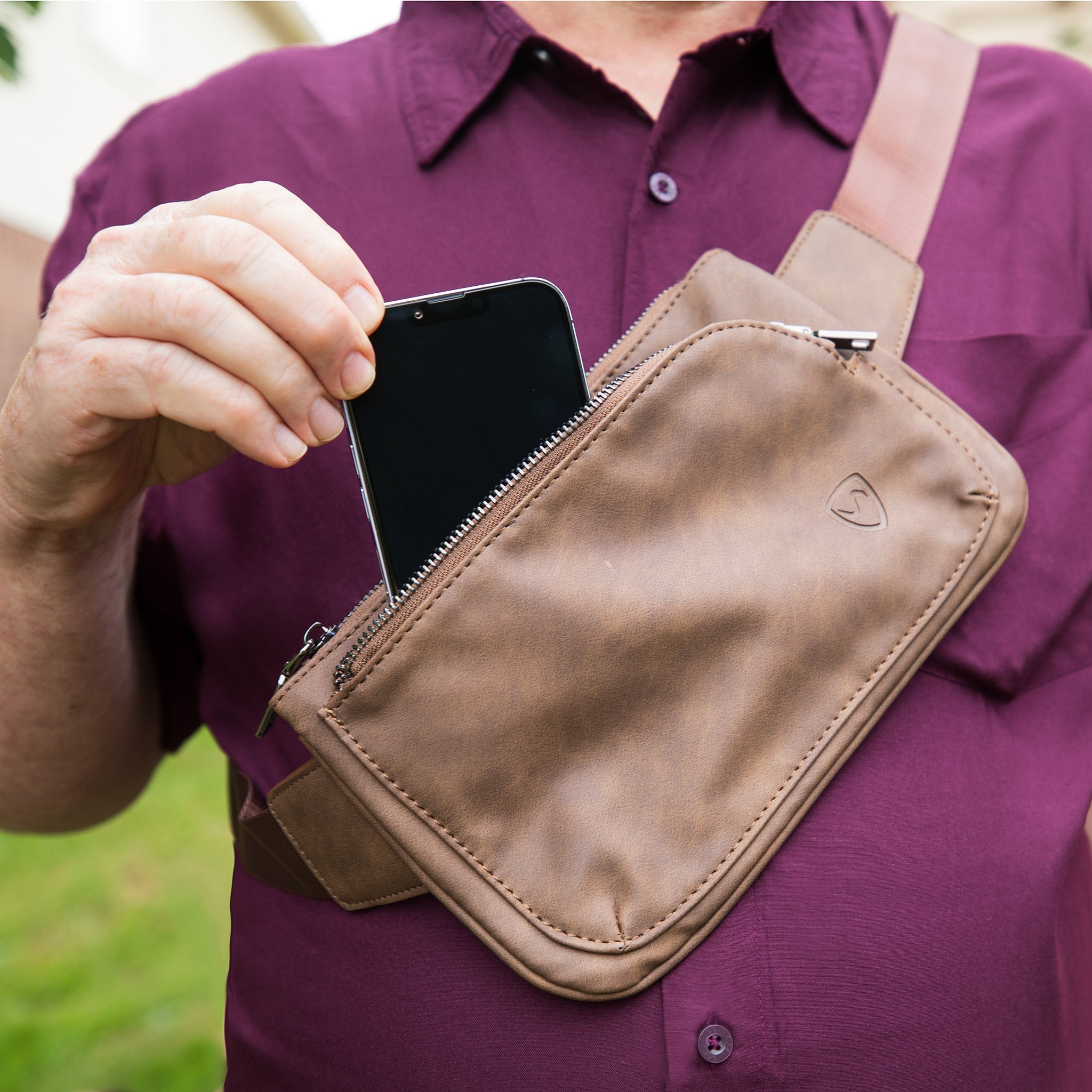SYB Cross Body Fanny Pack - Metro Vegan Leather - thewrightstore